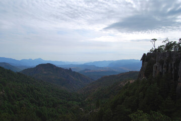 Fototapeta na wymiar view from the top of mountain