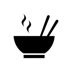 Soup icon, logo isolated on white background
