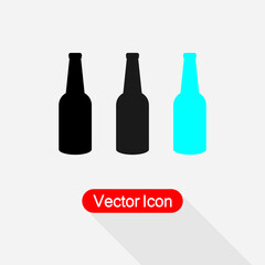 Bottle Of Beer Icon Vector Illustration Eps10