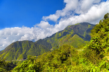 Panorama mountain High Angle View Amazing landscape