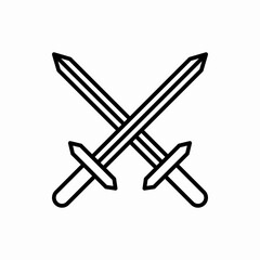 Outline sword icon.Sword vector illustration. Symbol for web and mobile