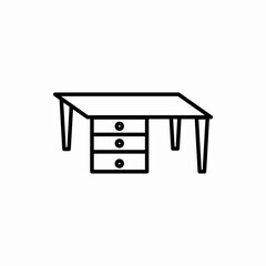 Outline table icon.Table vector illustration. Symbol for web and mobile