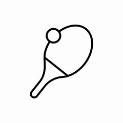 Obraz premium Outline table tennis icon.Table tennis vector illustration. Symbol for web and mobile