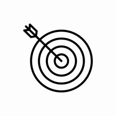 Outline target icon.Target vector illustration. Symbol for web and mobile