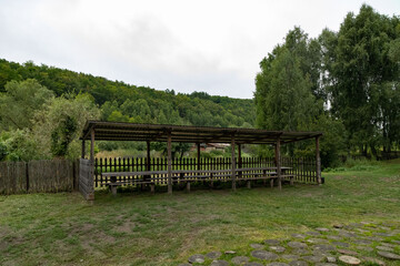 Fototapeta premium Gazebo in the forest 