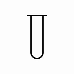 Outline test tube icon.Test tube vector illustration. Symbol for web and mobile