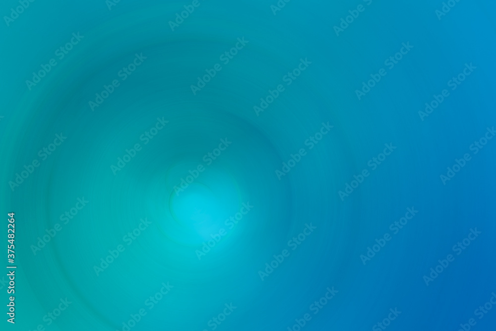 Poster blue and green abstract radial blurred pattern background for banner ,thumbnail ,and greeting card ,