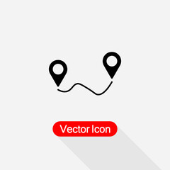 Distance Icon Vector Illustration Eps10