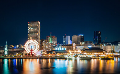 Fototapeta na wymiar 神戸ハーバーランド　夜景