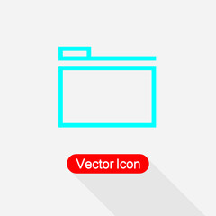 Folder Icon vector illustration Eps10