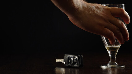 Be safe don't drink and drive. Suitable for social ad.