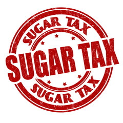 Sugar tax grunge rubber stamp