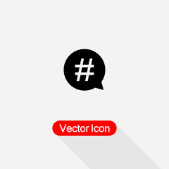 Hashtag Icon Vector Illustration Eps10