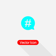 Obraz premium Hashtag Icon Vector Illustration Eps10