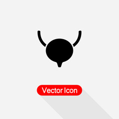 Human Bladder Icon, Organ Sign