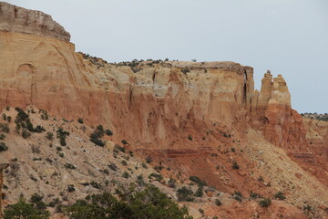 Abiquiu New Mexico desert cliff sandstone