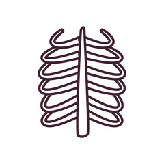 ribs line style icon vector design