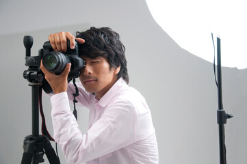 Obraz premium カメラマン