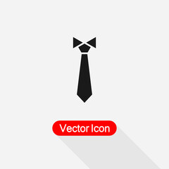 Necktie Icon, Tie Icon Vector Illustration Eps10