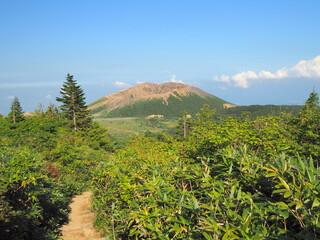 Fototapeta premium 浄土平付近の登山道から吾妻小富士
