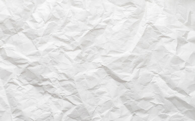 Obraz premium crumpled white paper texture