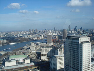 aerial view of the city of london
