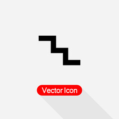 Fototapeta premium Stairs Icon Vector Illustration Eps10