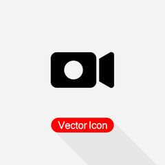 Video Camera Icon, Video Recorder Icon Vector Illustration Eps10