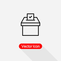 Vote Icon, Election Box Icon Vector Illustration Eps10