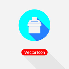 Vote Icon, Election Box Icon Vector Illustration Eps10