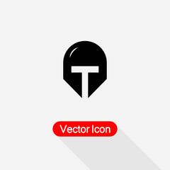 Warrior Helmet Icon Vector Illustration Eps10