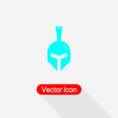 Warrior Helmet Icon Vector Illustration Eps10