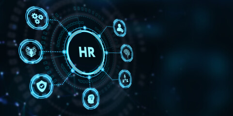 Business, Technology, Internet and network concept. Human Resources HR management concept.