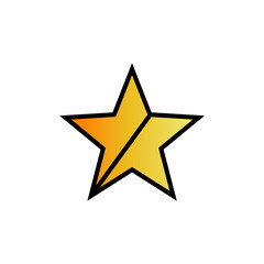 star logo design, flat style template