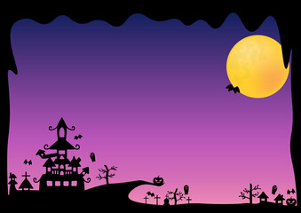 ハロウィン　背景　壁紙　フレーム　halloween background frame