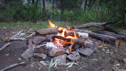  Blazing Camp Fire