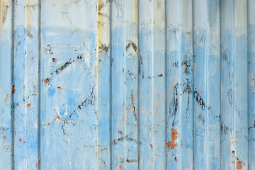 古いコンテナの壁面