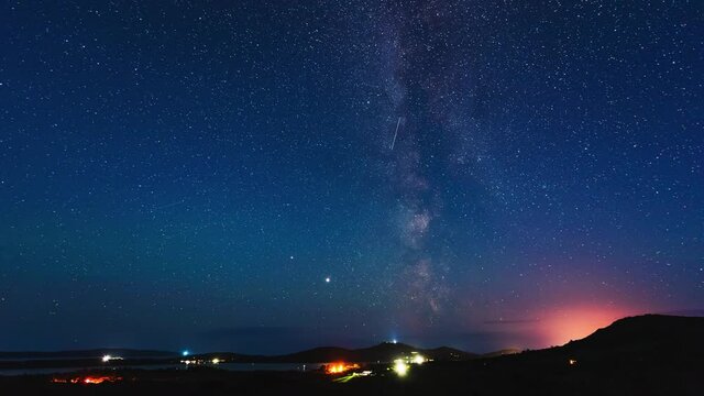 Astro Timelapse of The Milky Way over the Atlantic Coast, Cork Ireland.
