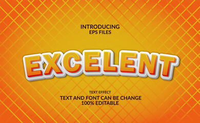 fun and cartoon 3d emboss yellow text. editable font and text.