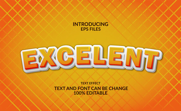 fun and cartoon 3d emboss yellow text. editable font and text.