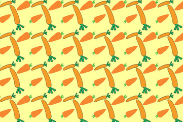 Fototapeta premium carrot smales pattern. suitable for wallpapers and backgrounds