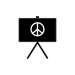 Peace board icon. Design template vector