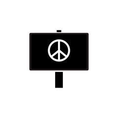 Peace board icon. Design template vector