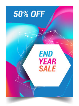 Sale Banner Template Design, End Of Year Sale, Sale Promotions, Modern And Colorful Template Background.