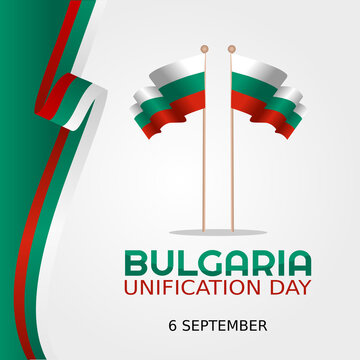 vector graphic of unification day of Bulgaria good for unification day of Bulgaria celebration. flat design. flyer design.flat illustration.	