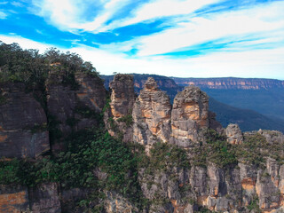 Fototapeta na wymiar Echo Point Blue Mountains Katoomba Sydney NSW Australia