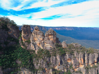Fototapeta na wymiar Echo Point Blue Mountains Katoomba Sydney NSW Australia