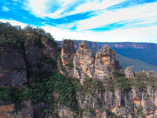 Fototapeta na wymiar Echo Point Blue Mountains Katoomba Sydney NSW Australia