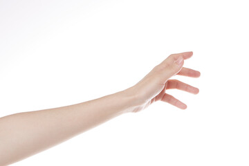 the hand of a woman holding her palm in her hand.