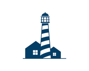 Light house with house real estate